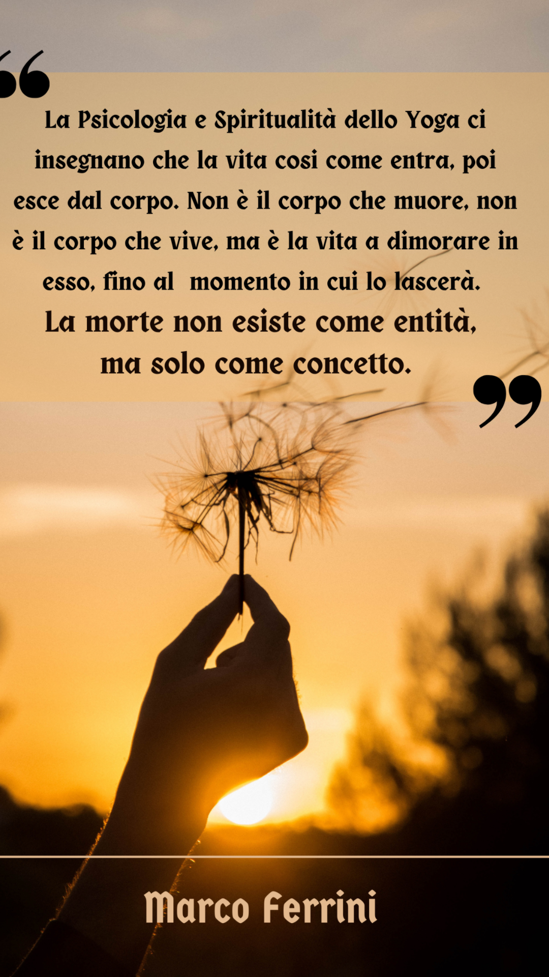 La morte non esiste come entità, ma solo come concetto